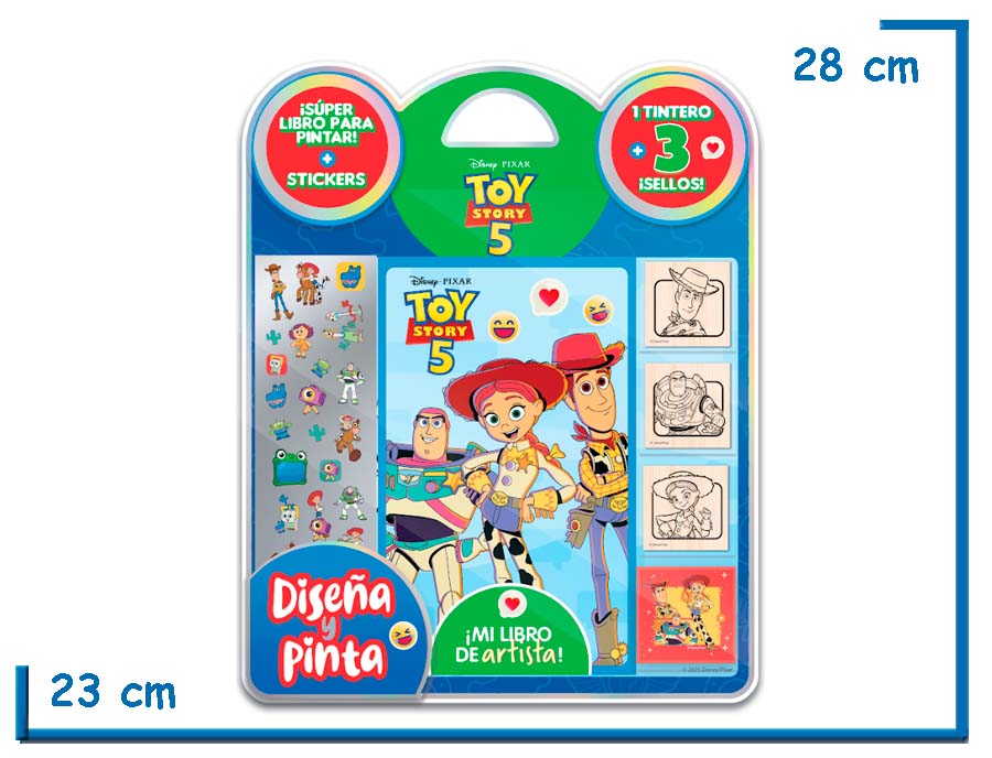 DISEÑA Y PINTA TOY STORY 5