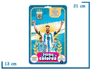 JUEGA Y COLOREA AFA CELESTE Y BLANCO