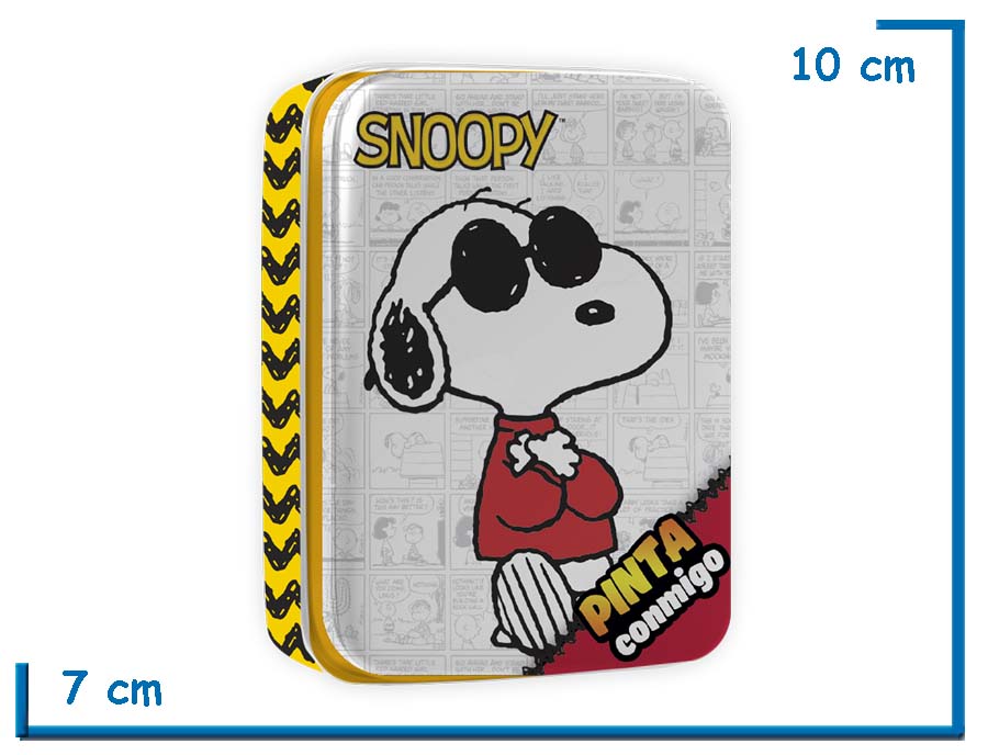 PINTA CONMIGO PEANUTS LATA SNOOPY GAFAS