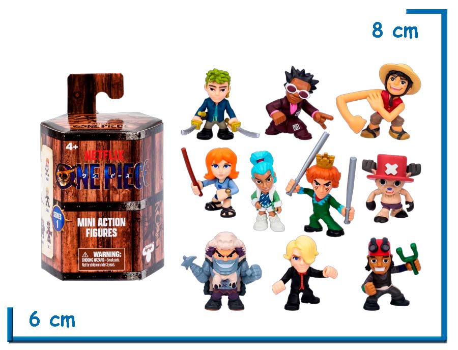 MOOSE ONE PIECE LIVE ACTION MINI ACTION FIGURES SORPRESA