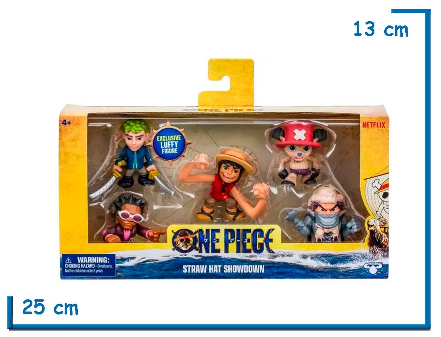 MOOSE ONE PIECE LIVE ACTION STRAW HAT SHOWDOWN PACK X5