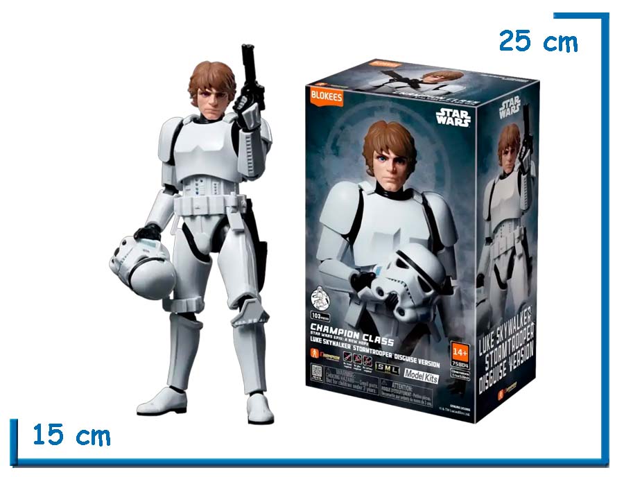 BLOKEES LUKE SKYWALKER STORMTROOPER SW CHAMPION CLASS MODEL KIT
