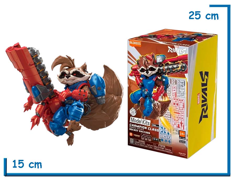 BLOKEES ROCKET RACCOON MARVEL RIVALS CHAMPION CLASS MODEL KIT