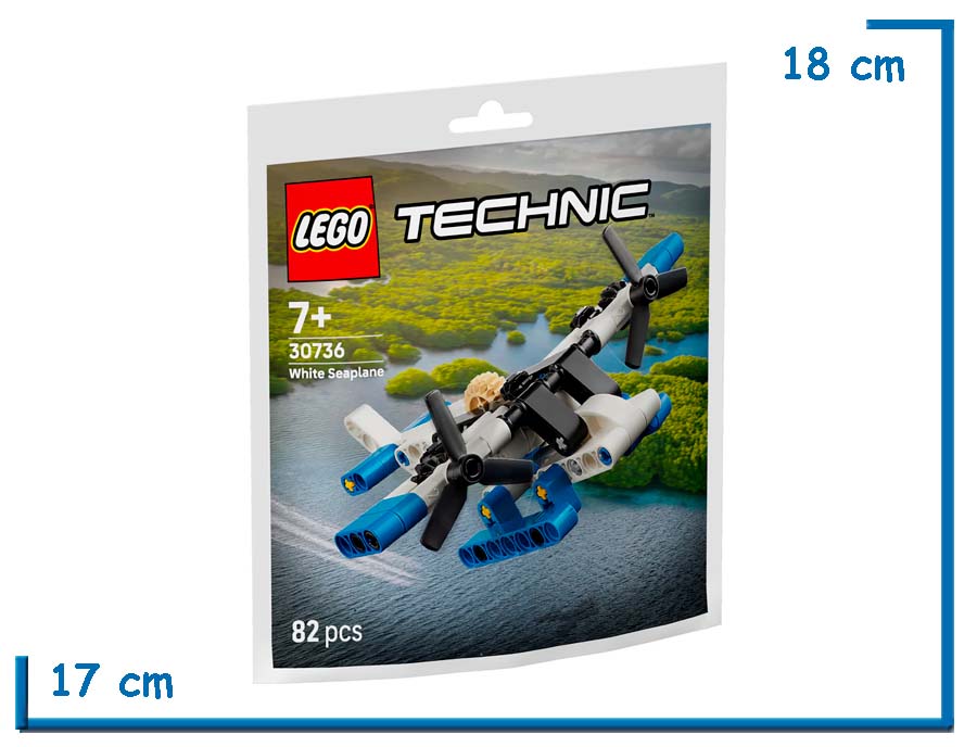 LEGO TECHNIC WHITE SEAPLANE