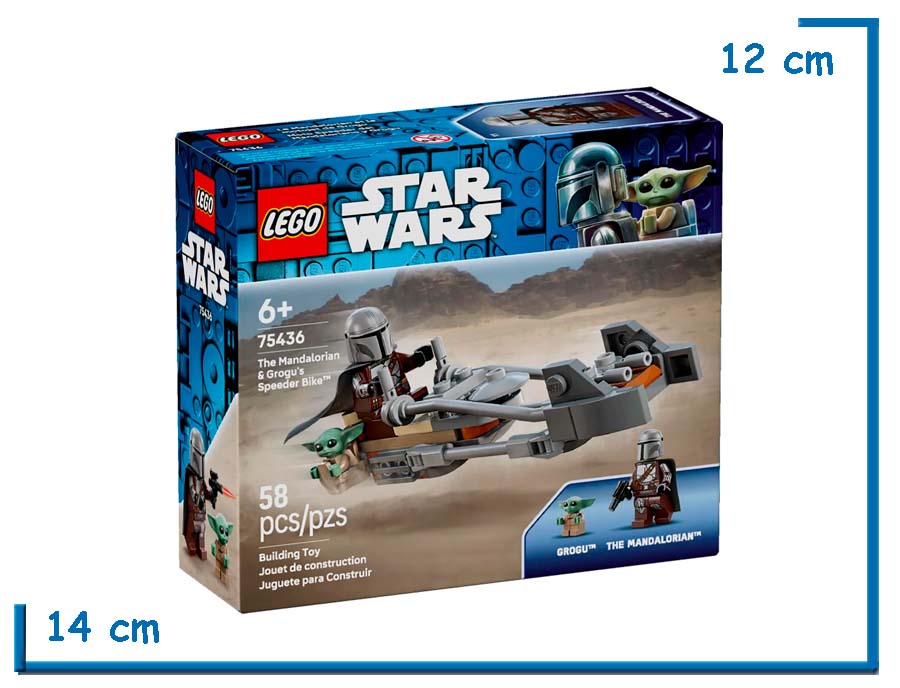 LEGO STAR WARS THE MANDALORIAN & GROGU SPEEDER BIKE