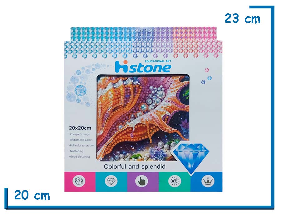 HI STONE CONCHA MARINA EDUCATIONAL ART 20X20CM EN CAJA