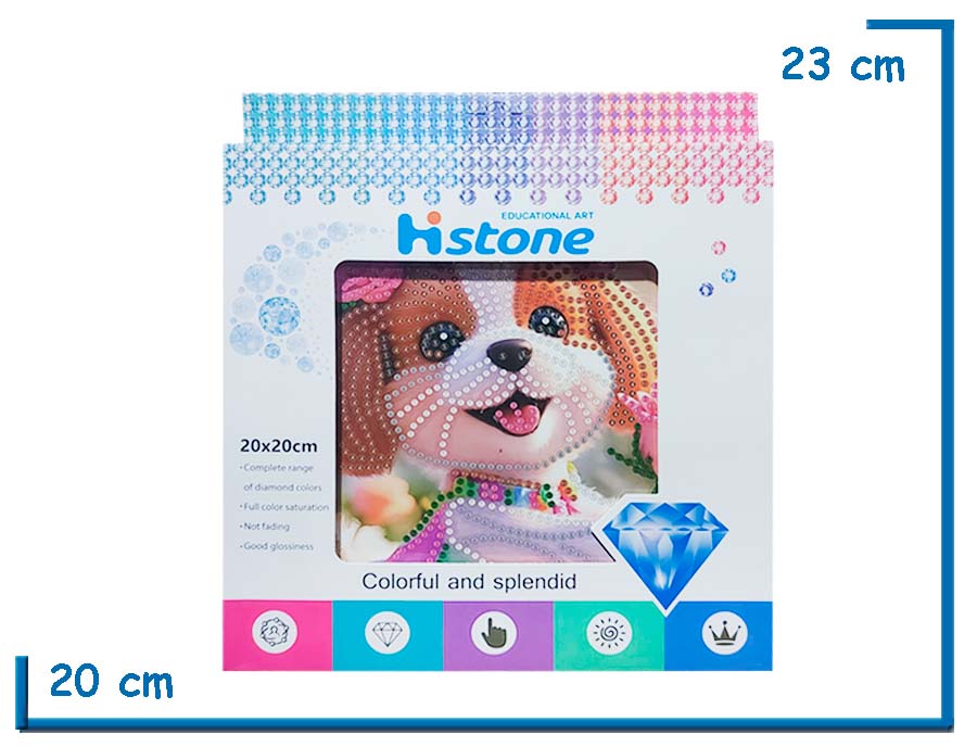 HI STONE PERRITO EDUCATIONAL ART 20X20CM EN CAJA