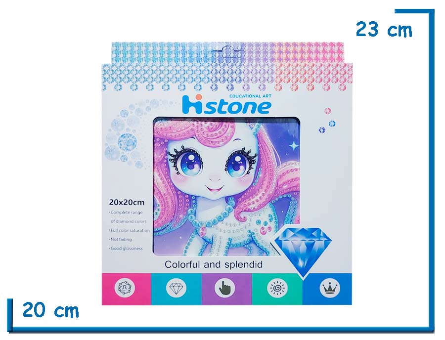 HI STONE UNICORNIO CUERPO EDUCATIONAL ART 20X20CM EN CAJA