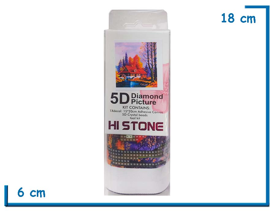 HI STONE CASA DE CAMPO 5D DIAMOND PICTURE 15X20CM EN BLISTER