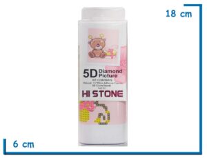 HI STONE OSO CON REGALO 5D DIAMOND PICTURE 15X20CM EN BLISTER