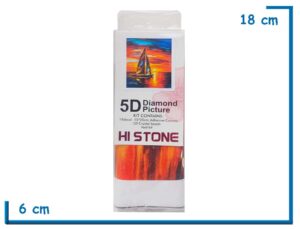 HI STONE VELERO EN EL ATARDECER 5D DIAMOND PICTURE 15X20CM EN BLISTER