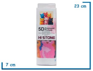 HI STONE GATOS DE COLORES 5D DIAMOND PICTURE 20X20CM EN BLISTER