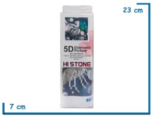 HI STONE GATO CON MARIPOSA 5D DIAMOND PICTURE 20X20CM EN BLISTER