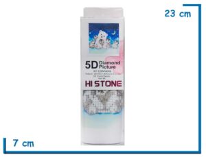 HI STONE OSO POLAR Y PINGUINOS 5D DIAMOND PICTURE 20X20CM EN BLISTER