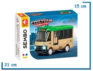 SEMBO BLOCK COOL TEAM 123 PZS MICRO BEIGE Y VERDE 714359