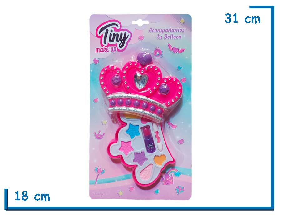 TINY MAKE UP PUPA CORONA GRANDE 1 PISO EN BLISTER