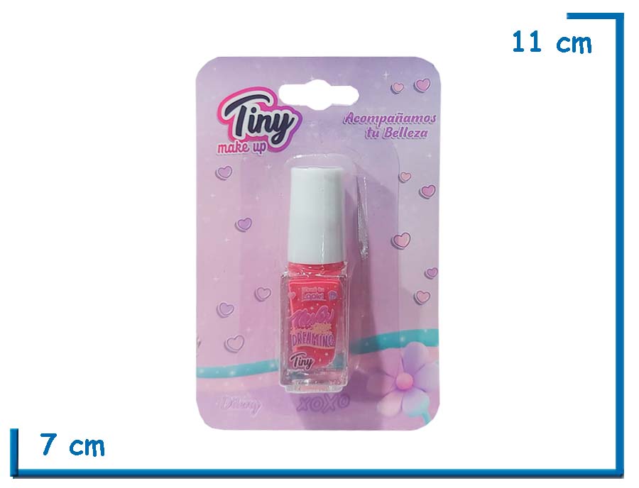 TINY MAKE UP ESMALTE DE U¥AS FUCSIA EN BLISTER
