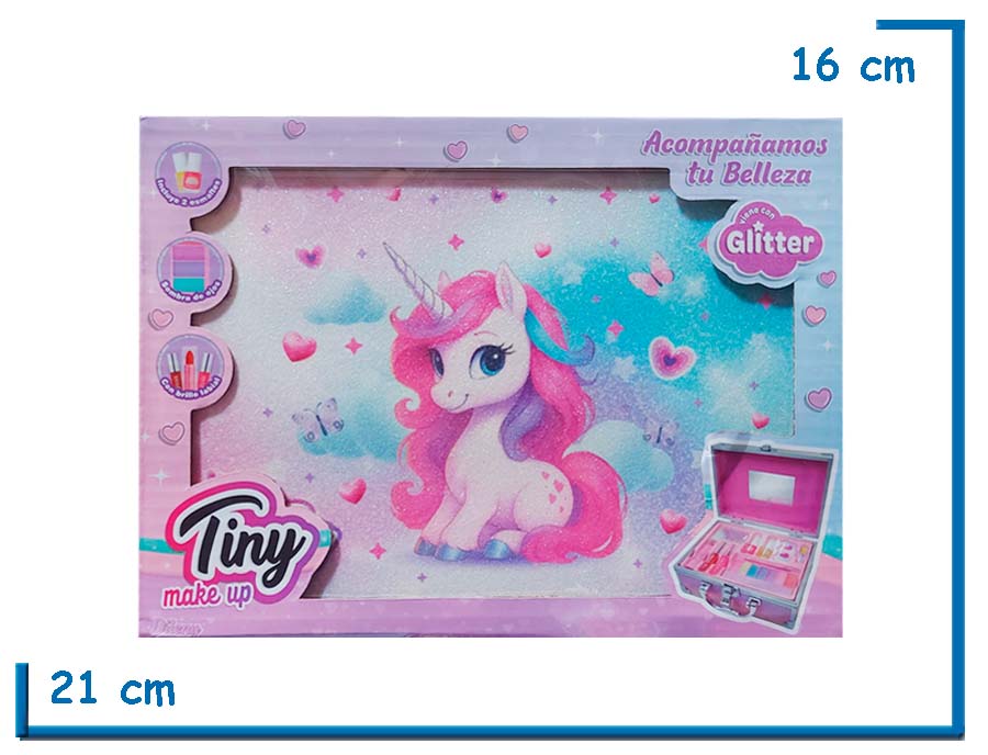 TINY MAKE UP VALIJA DE MAQUILLAJE UNICORNIO EN CAJA
