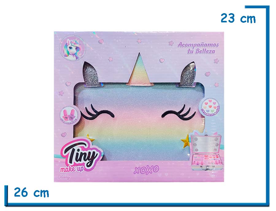 TINY MAKE UP MALETIN DE MAQUILLAJE UNICORNIO 1 PISO