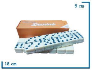 KIDS CLUB DOMINO SET DE 28 PIEZAS CAJA BLANCA PLASTICA