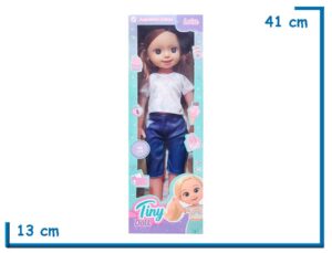 TINY DOLL MUÑECA REMERA ESTRELLAS 42CM