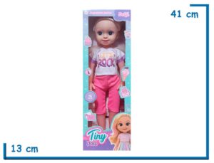 TINY DOLL MUÑECA REMERA LETS ROCK 42CM