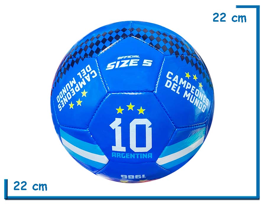 PELOTA DE CUERO N§5 AZUL SUPLENTE 94 SELECCION ARGENTINA