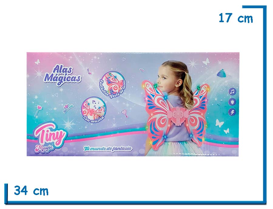 TINY MAGIC ALAS MAGICAS CHICAS CON LUZ Y MUSICA