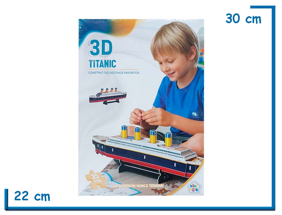 KIDS CLUB PUZZLE 3D TITANIC 35 PZS