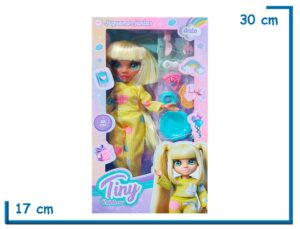 TINY RAINBOW MU¥ECA ROPA AMARILLA 25CM CON ACCESORIOS