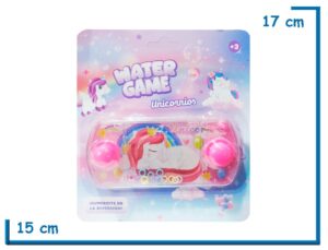 WATER GAME UNICORNIOS ROSA JUEGO DE AGUA AROS LOCOS EN BLISTER