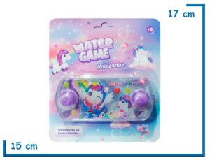 WATER GAME UNICORNIOS VIOLETA JUEGO DE AGUA AROS LOCOS EN BLISTER