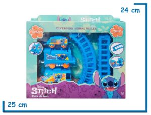 STITCH PISTA DE TREN 8 SEGMENTOS 3 VAGONES