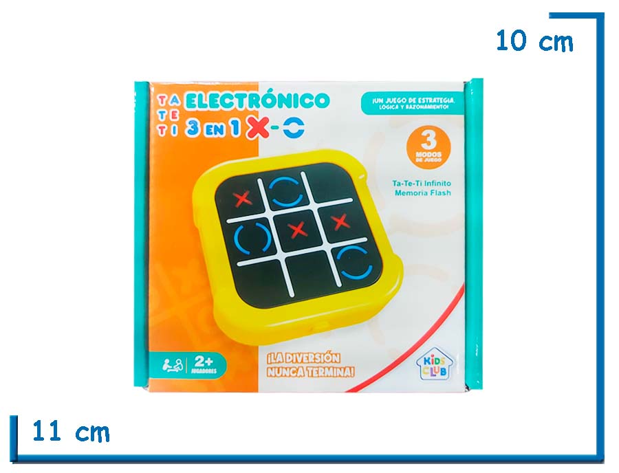 KIDS CLUB TA-TE-TI ELECTRONICO 3 EN 1
