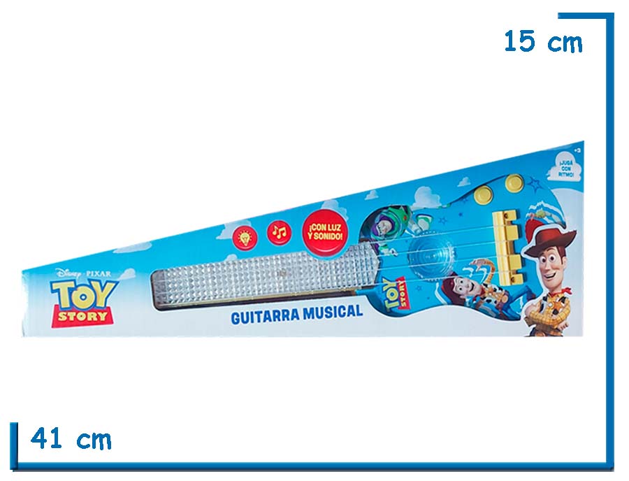 TOY STORY GUITARRA MUSICAL LUZ Y SONIDO