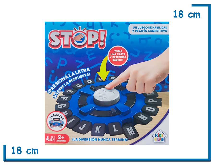 KIDS CLUB STOP PORTATIL TABLERO AZUL JUEGO DE MESA