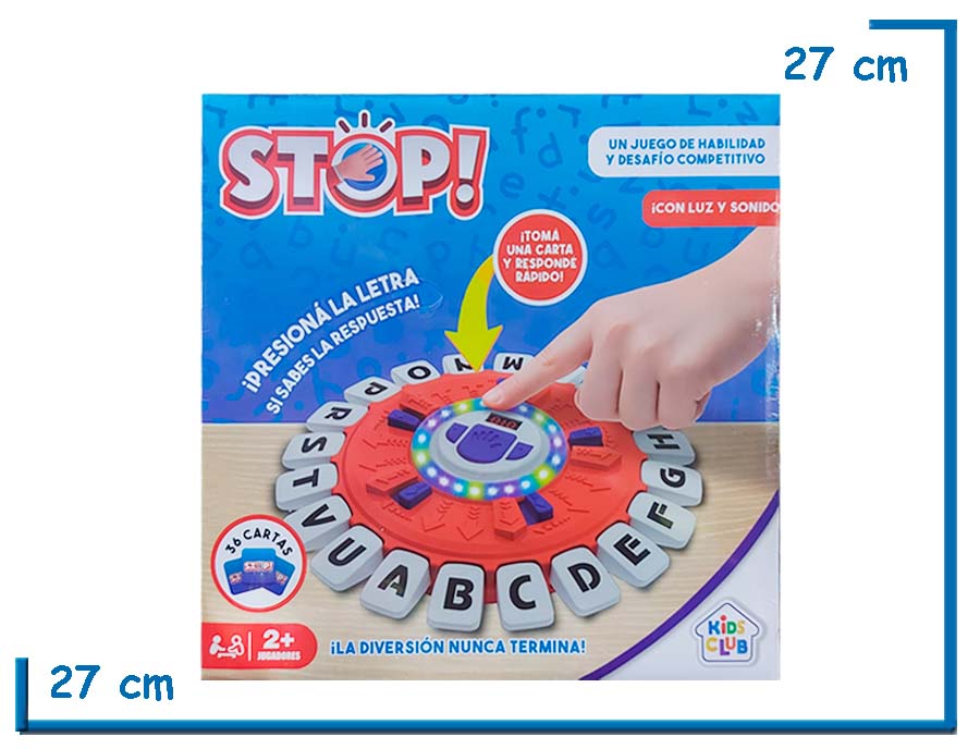 KIDS CLUB STOP TABLERO CON LUZ Y SONIDO JUEGO DE MESA