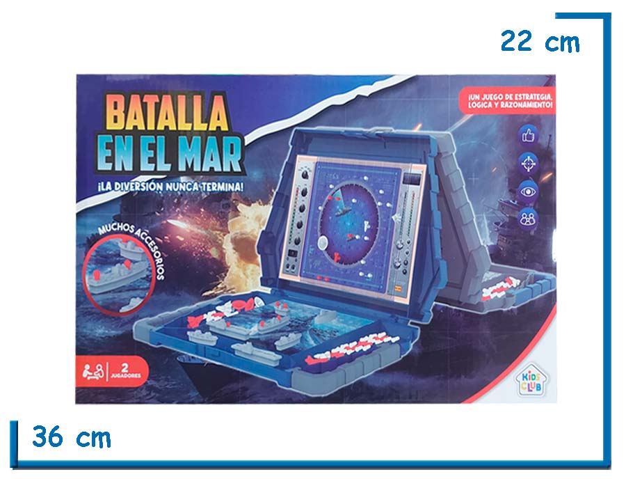 KIDS CLUB BATALLA EN EL MAR CON TABLERO PORTATIL