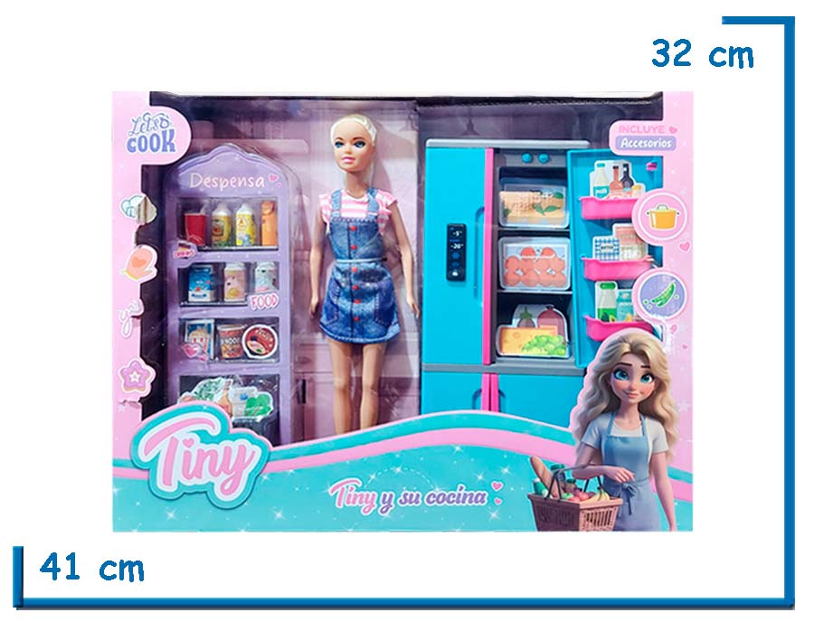 TINY LETS COOK TINY Y SU COCINA CON ACCESORIOS