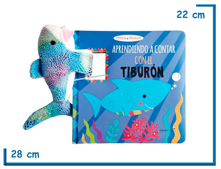 L.APRENDIENDO CONTAR CON EL TIBURON COL.MIMOS Y ABRAZOS CON PELUCHE