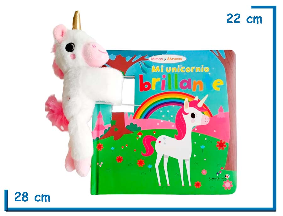 L.MI UNICORNIO BRILLANTE COL.MIMOS Y ABRAZOS CON PELUCHE