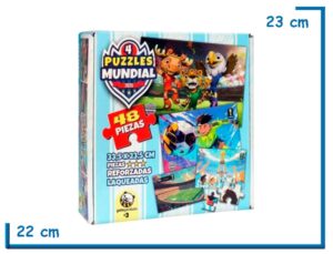 4 PUZZLES MUNDIAL 48PZS
