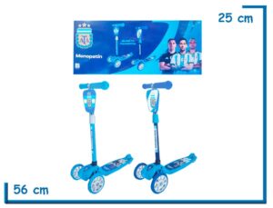 SELECCION ARGENTINA MONOPATIN 3 RUEDAS PLEGABLE SURTIDO