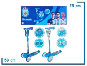 SELECCION ARGENTINA MONOPATIN 3 RUEDAS PLEGABLE CON PROTECCION SURT
