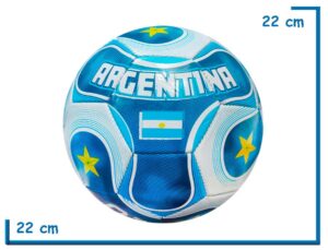 PELOTA DE CUERO N§5 TRIANGULO AZUL SELECCION ARGENTINA