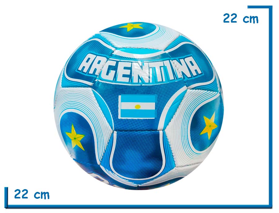 PELOTA DE CUERO N§5 TRIANGULO AZUL SELECCION ARGENTINA