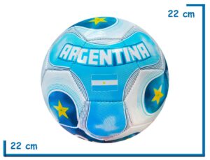 PELOTA DE CUERO N§5 TRIANGULO CELESTE SELECCION ARGENTINA