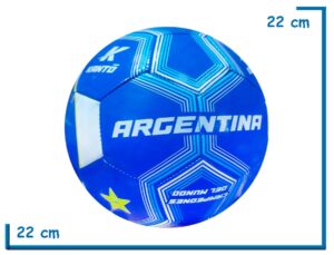 PELOTA DE CUERO N§5 AZUL SELECCION ARGENTINA
