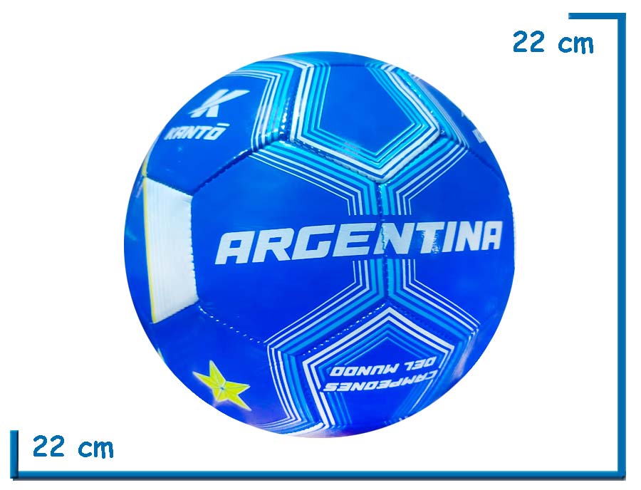 PELOTA DE CUERO N§5 AZUL SELECCION ARGENTINA