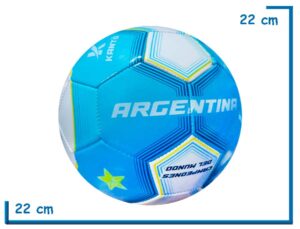 PELOTA DE CUERO N§5 CELESTE Y BLANCA SELECCION ARGENTINA